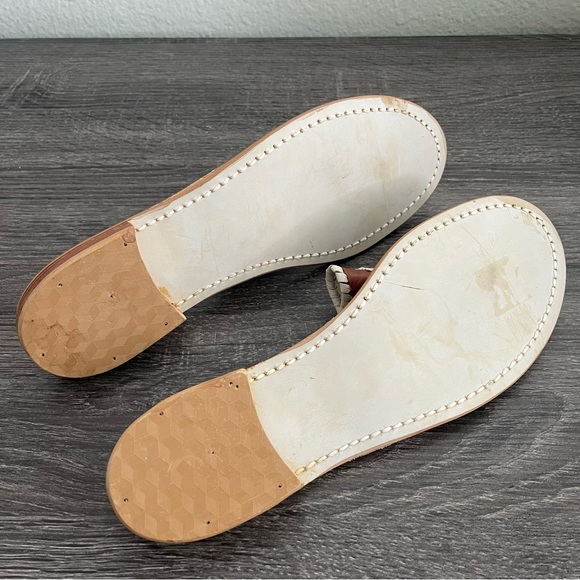 Jack Rogers Brown and White Leather Sandals - Rare/Discontinued Color Combo - Picture 5 of 5